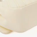 Chanel Chevron Quilted Leather Shoulder Bag With Silver-Tone Hardware