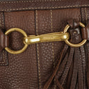 Coach Hampton Brown Pebled Leather Bag