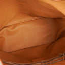 Celine Vintage Macadam Beige Drawstring Bucket Bag