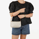 Louis Vuitton Pochette Accessoires Damier Azur Clutch Handbag