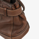Coach Hampton Brown Pebled Leather Bag