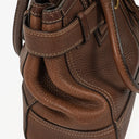 Coach Hampton Brown Pebled Leather Bag