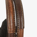 Coach Hampton Brown Pebled Leather Bag