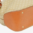 Celine Vintage Macadam Beige Drawstring Bucket Bag