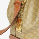 Celine Vintage Macadam Beige Drawstring Bucket Bag