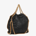 Stella McCartney Black Falabella Tote Vegan Shaggy Deer