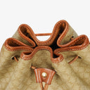 Celine Vintage Macadam Beige Drawstring Bucket Bag