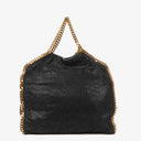 Stella McCartney Black Falabella Tote Vegan Shaggy Deer