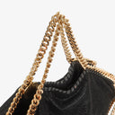 Stella McCartney Black Falabella Tote Vegan Shaggy Deer