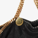Stella McCartney Black Falabella Tote Vegan Shaggy Deer