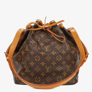 Louis Vuitton Petit Noe Monogram Canvas Shoulder Bag