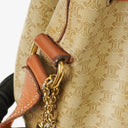 Celine Vintage Macadam Beige Drawstring Bucket Bag