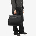 Hermes Herbag Noir Canvas Vache Hunter MM 2 In 1 Bag