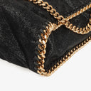 Stella McCartney Black Falabella Tote Vegan Shaggy Deer