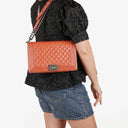 Chanel Large Boy Pink Distressed Patent Quilted Flap Bag