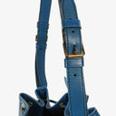 Sac bandoulière Louis Vuitton Noe Grande GM en cuir EPI bleu