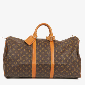 Louis Vuitton Keepall 55 Monogram Canvas Travel Bag