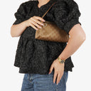 Gucci GG Satin Abbey D-ring Pochette Bag