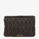 Miu Miu Matelasse Brown Leather Cluch Bag
