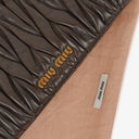 Miu Miu Matelasse Brown Leather Cluch Bag