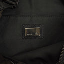 Fendi Black Zucchino Canvas Hobo Bag.