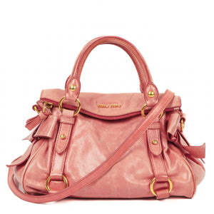 Miu Miu Vitello Bow Satchel Bag
