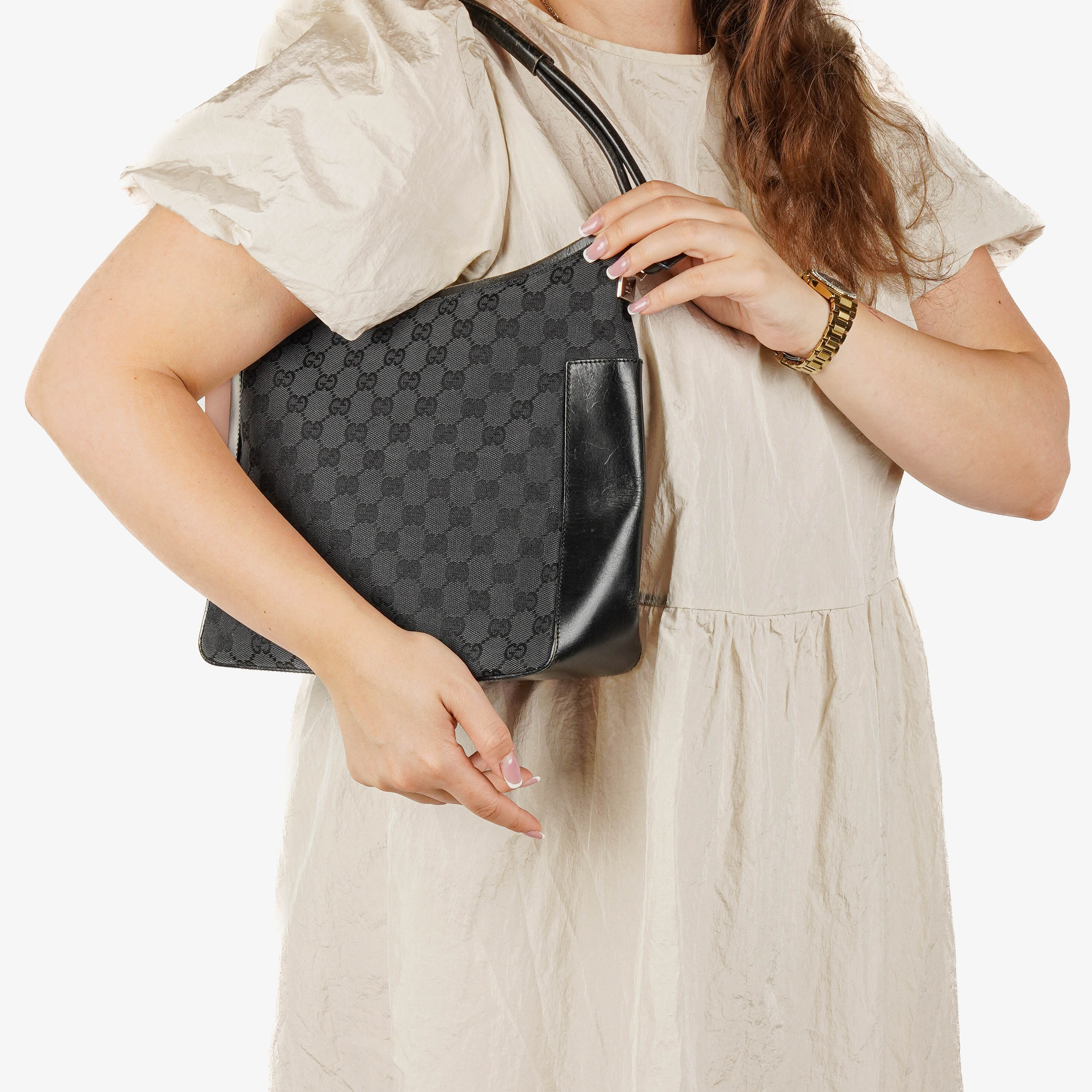 Gucci GG Black Shoulder Shoulder Bag