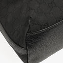 Gucci GG Canvas Charm Black Hobo Bag