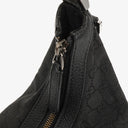 Gucci GG Canvas Charm Black Hobo Bag