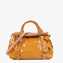 Bolso satchel con lazo en charol Miu Miu