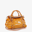 Bolso satchel con lazo en charol Miu Miu
