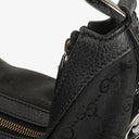 Gucci GG Canvas Charm Black Hobo Bag