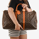 Louis Vuitton Keepall 55 Monogram Canvas Travel Bag