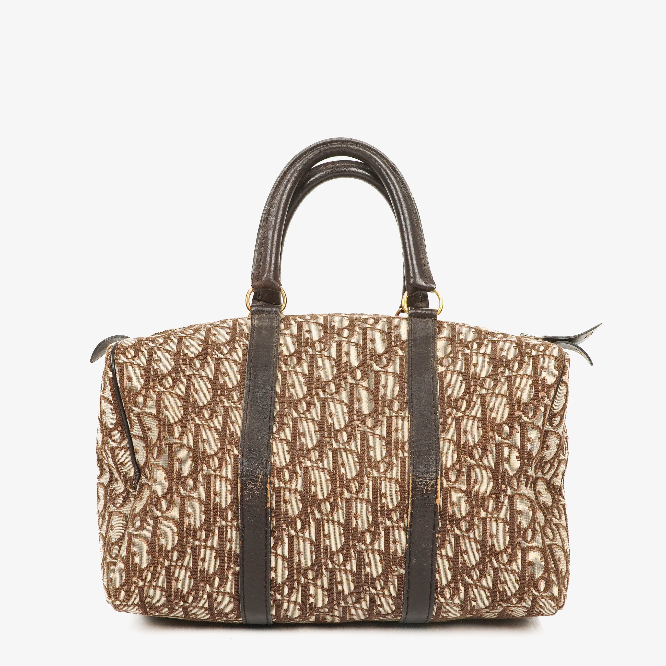 Sac Boston vintage Christian Dior Trotter beige