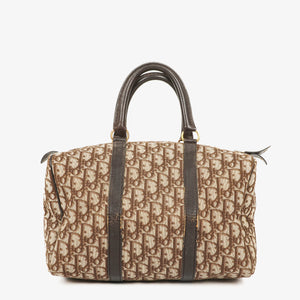 Christian Dior Trotter Vintage Beige Boston Bag
