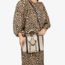 Chloe Small Woody linen Tote Bag