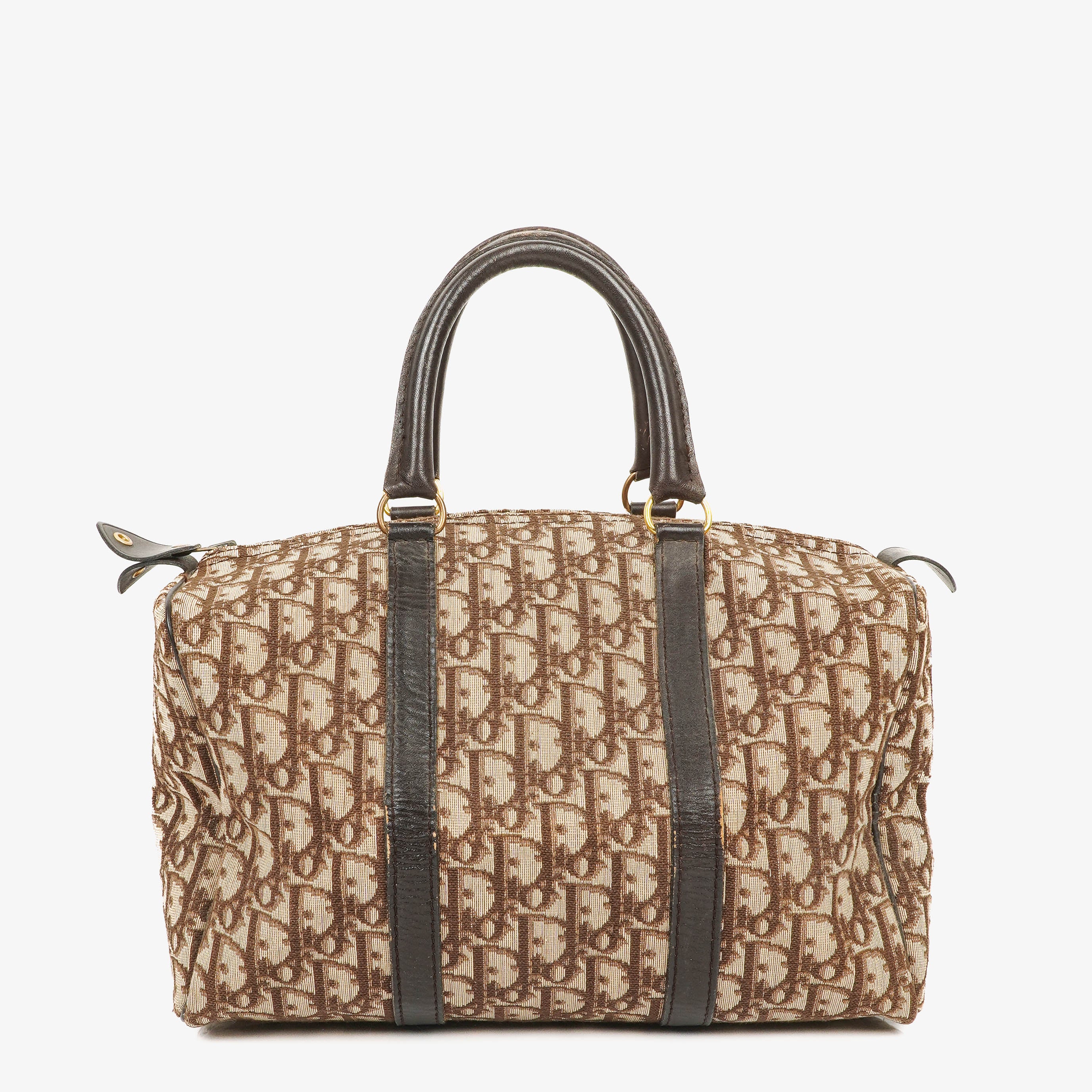 Sac Boston vintage Christian Dior Trotter beige