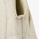 Chanel Medallion Vintage Tote Bag In White Quilted Caviar Leather