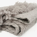 Louis Vuitton Wool Silk Logomania Scarf in Pearl Grey