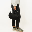 Fendi Black Zucchino Canvas Hobo Bag.