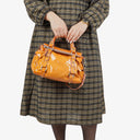 Bolso satchel con lazo en charol Miu Miu