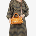 Bolso satchel con lazo en charol Miu Miu