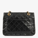 Chanel Full Flap Bag Black Quilted Lambskin 24K Gold-Plated Hardware