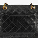 Chanel Full Flap Bag Black Quilted Lambskin 24K Gold-Plated Hardware