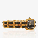 Chanel Stainless Steel Lambskin 20mm Chain Premiere Quartz Watch Gold L