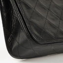Chanel Full Flap Bag Black Quilted Lambskin 24K Gold-Plated Hardware