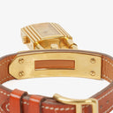 Hermes Kelly Leather Gold Plated Watch