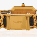 Chanel Stainless Steel Lambskin 20mm Chain Premiere Quartz Watch Gold L