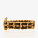 Chanel Stainless Steel Lambskin 20mm Chain Premiere Quartz Watch Gold L
