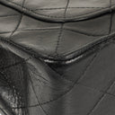 Chanel Full Flap Bag Black Quilted Lambskin 24K Gold-Plated Hardware